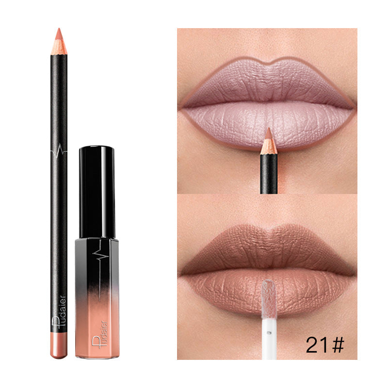 Pudaier 36 Color Matte Lip Gloss & Liner Set