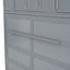 Full Size Murphy Bed Wall Bed with Top Cabinets,Gray - Korvel