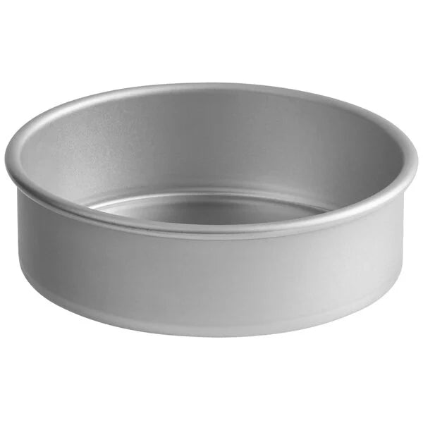 Premium Round Aluminum Cake Pans - 3" High, Multiple Sizes