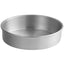 Premium Round Aluminum Cake Pans - 3" High, Multiple Sizes