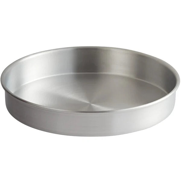 Premium Round Aluminum Cake Pans - 3" High, Multiple Sizes