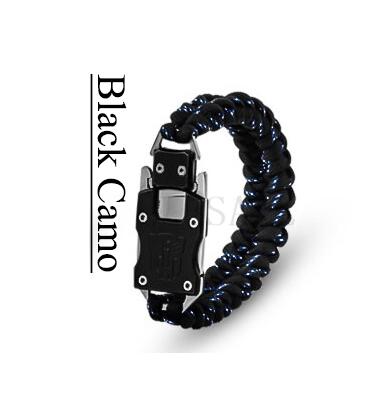 Bracelet en corde d'ombrelle tactique à 7 brins pour survie en plein air