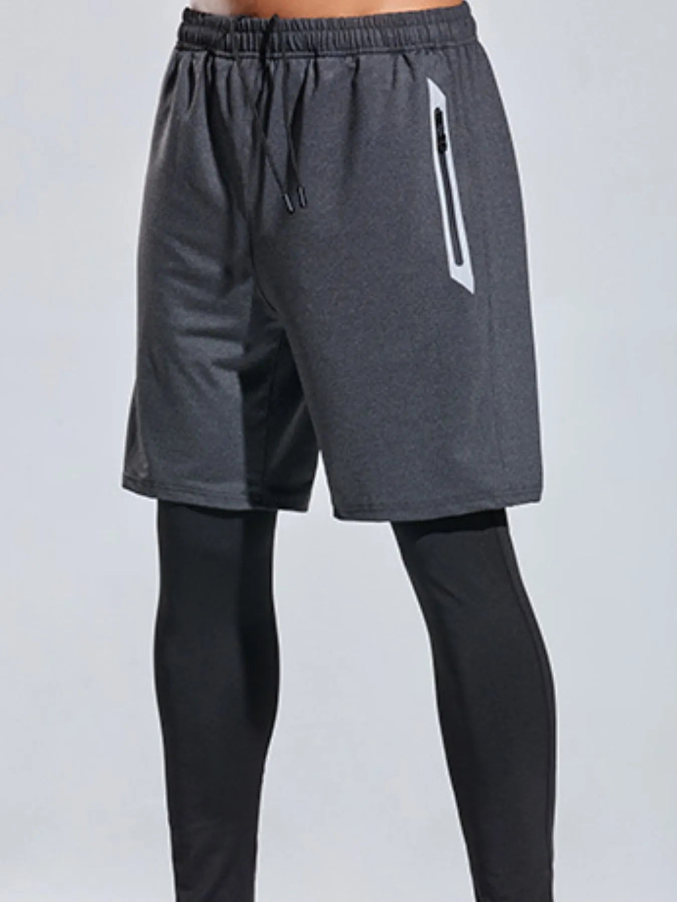 Shorts actifs pour hommes grande taille avec taille élastique