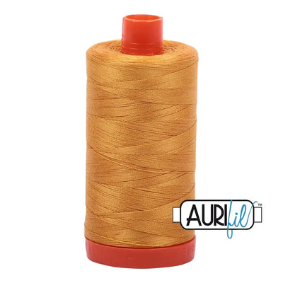 2140 Orange Moutarde Aurifil Bobine Grande Coton 50wt