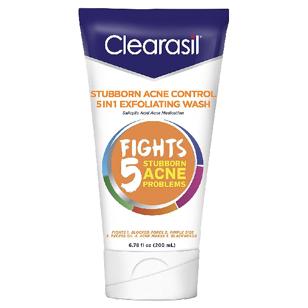 Clearasil Exfoliating Wash para el Control del Acné Persistente - 6.78 Fl Oz