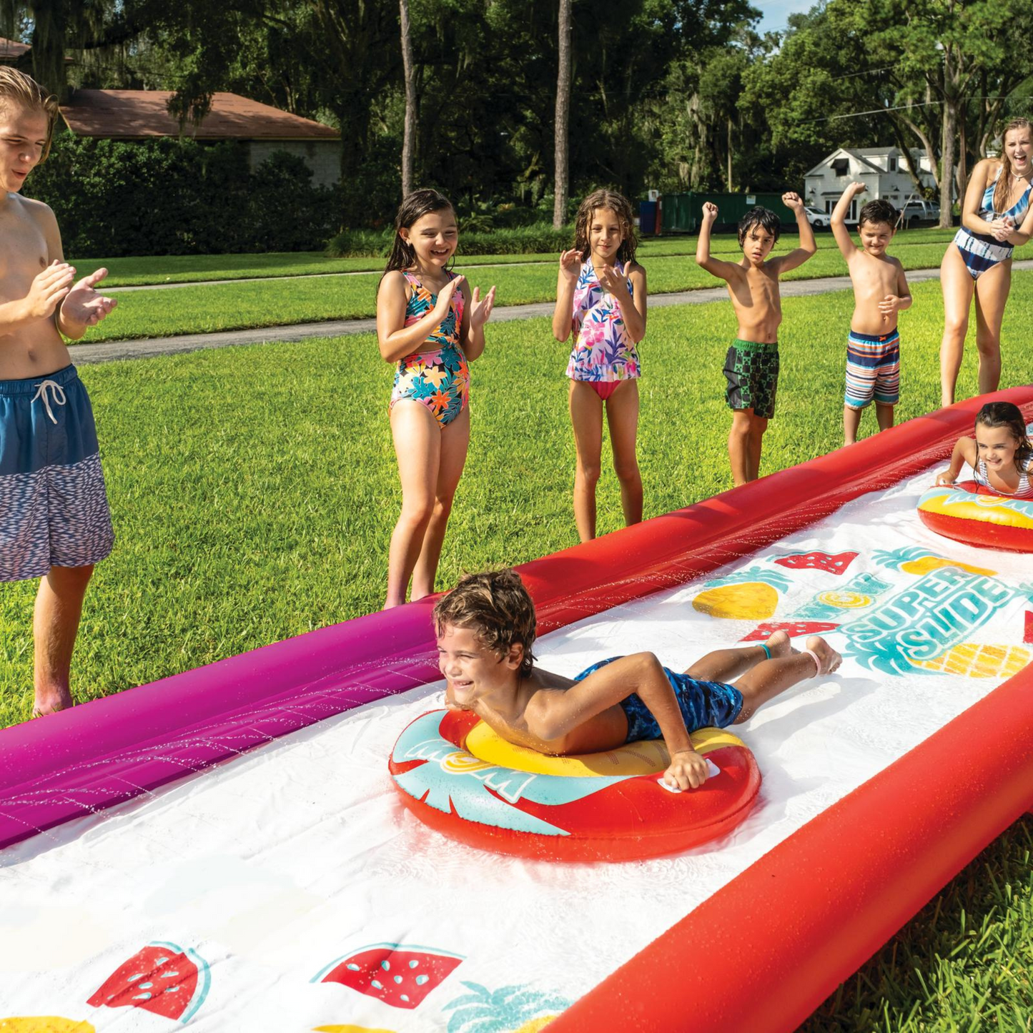 WOW Watersports Giant Double Lane Lawn Slide