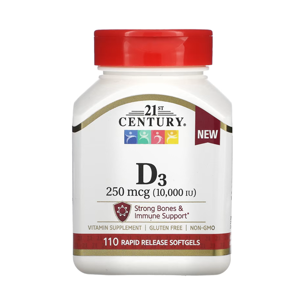 21st Century Ultra Strength D3 10,000 IU Tablets