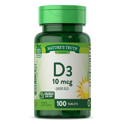 Nature's Truth Vitamine D3 400 UI - 100 Comprimés