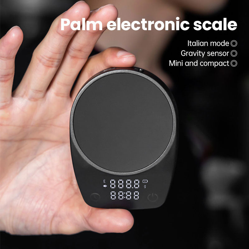 Mini Electronic Coffee Scale - Timed Weighing, Perfect for Italian Beans, Home & Coffee Bars - Korvel