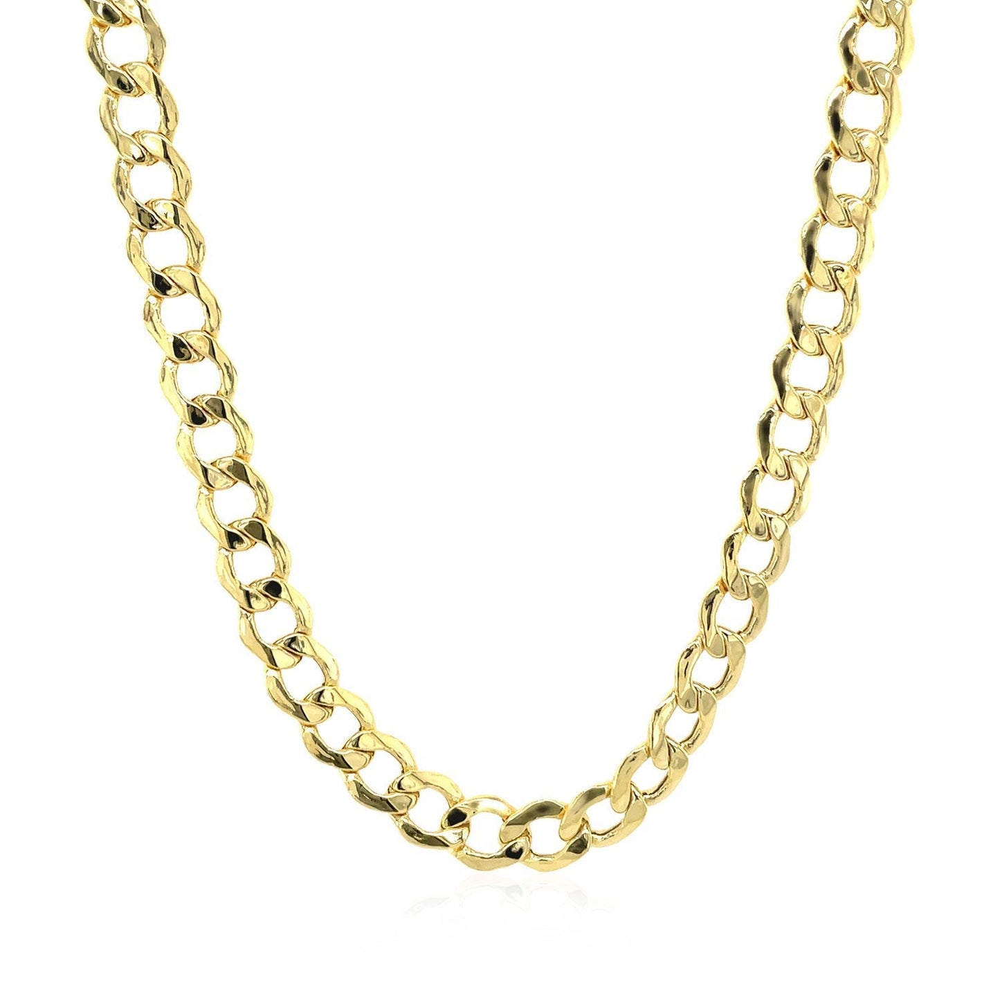 5.3mm 14k Yellow Gold Curb Chain Necklace