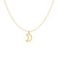 14k Yellow Gold Moon Necklace