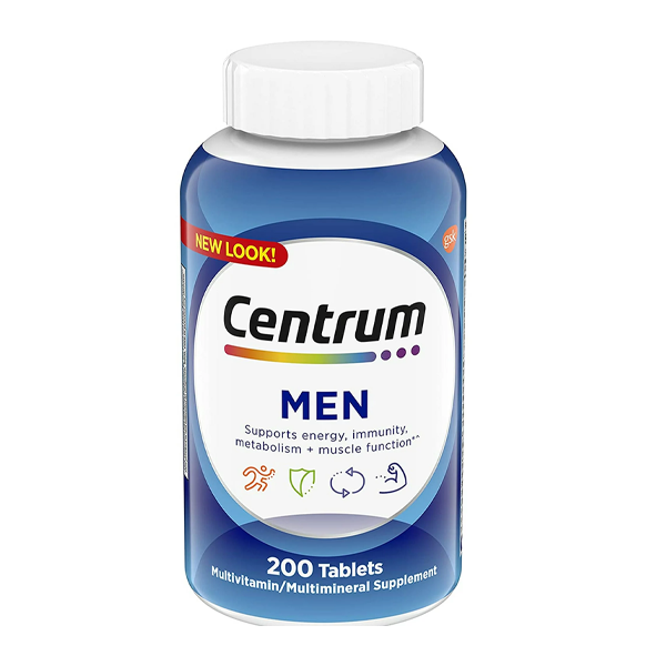 Complément multivitaminé et multimineral Centrum pour hommes, 200 comprimés