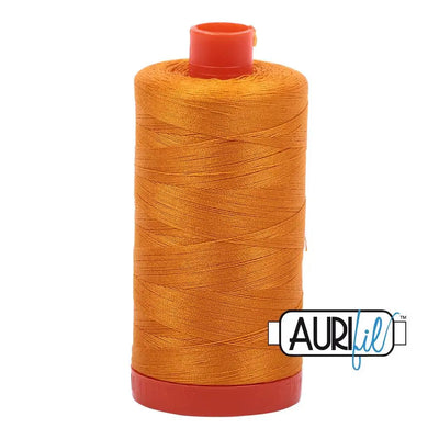 2145 Jaune Orange Aurifil Coton 50wt Grande Bobine