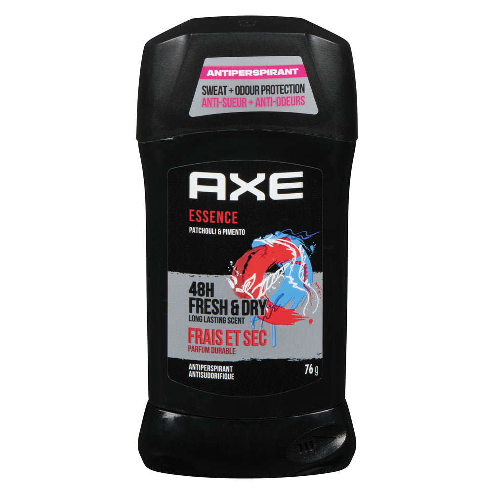 Déodorant Stick AXE pour Hommes, Essence Solide Invisible, 2,7 oz