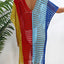 Fringe Color Block Scoop Neck Cover Up - Korvel