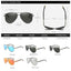 Lunettes de pilote premium avec grande monture pour hommes