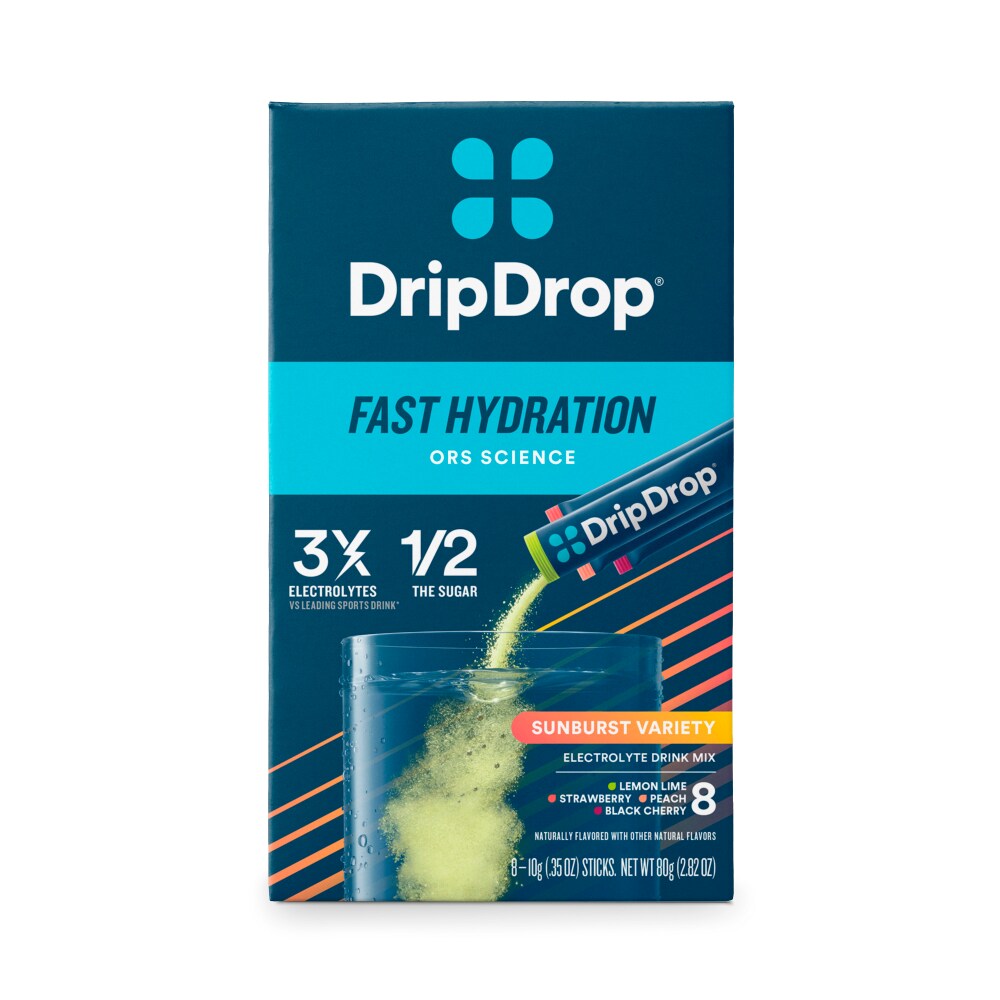 Mezcla de Bebida Electrolítica DripDrop Sunburst – Paquete Variado