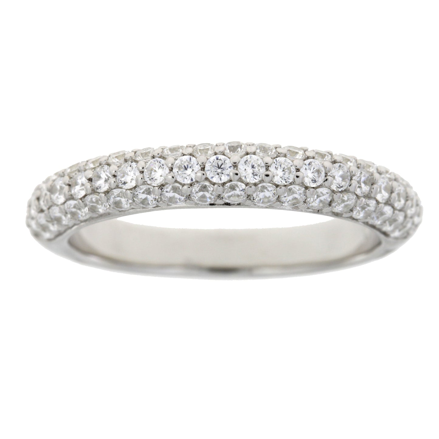 Bague de mariage élégante en zircon cubique en argent sterling