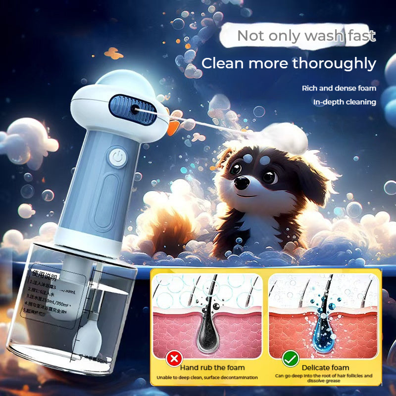 Automatic Pet Shower Foaming Machine for Cats and Dogs