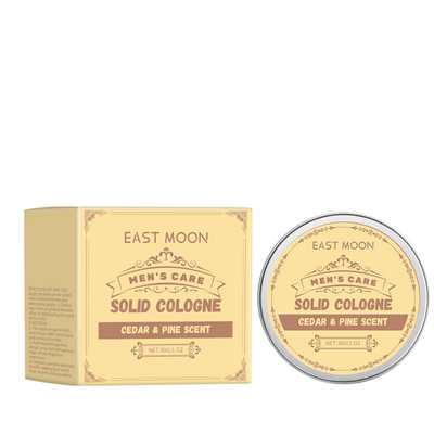 Cedar Wood Men's Solid Balm Portable Perfume Lasting Charming Charm Men's Balm - Korvel