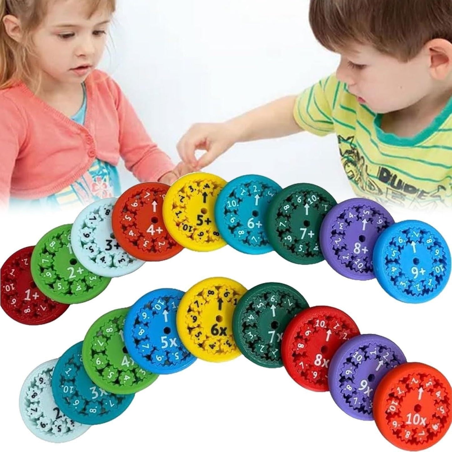 MATH FIDGET SPINNERS 9-piece math fidget spinner teaching enlightenment toy - Korvel