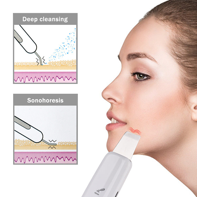 HailiCare Facial Ultrasonic Peeling Machine Deep Cleans Dead Skin Cleansing Machine to Remove Blackheads - Korvel
