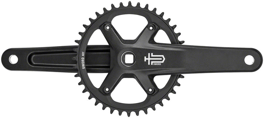 microSHIFT Sword Black 1x Crankset - 172.5mm 9/10-Speed