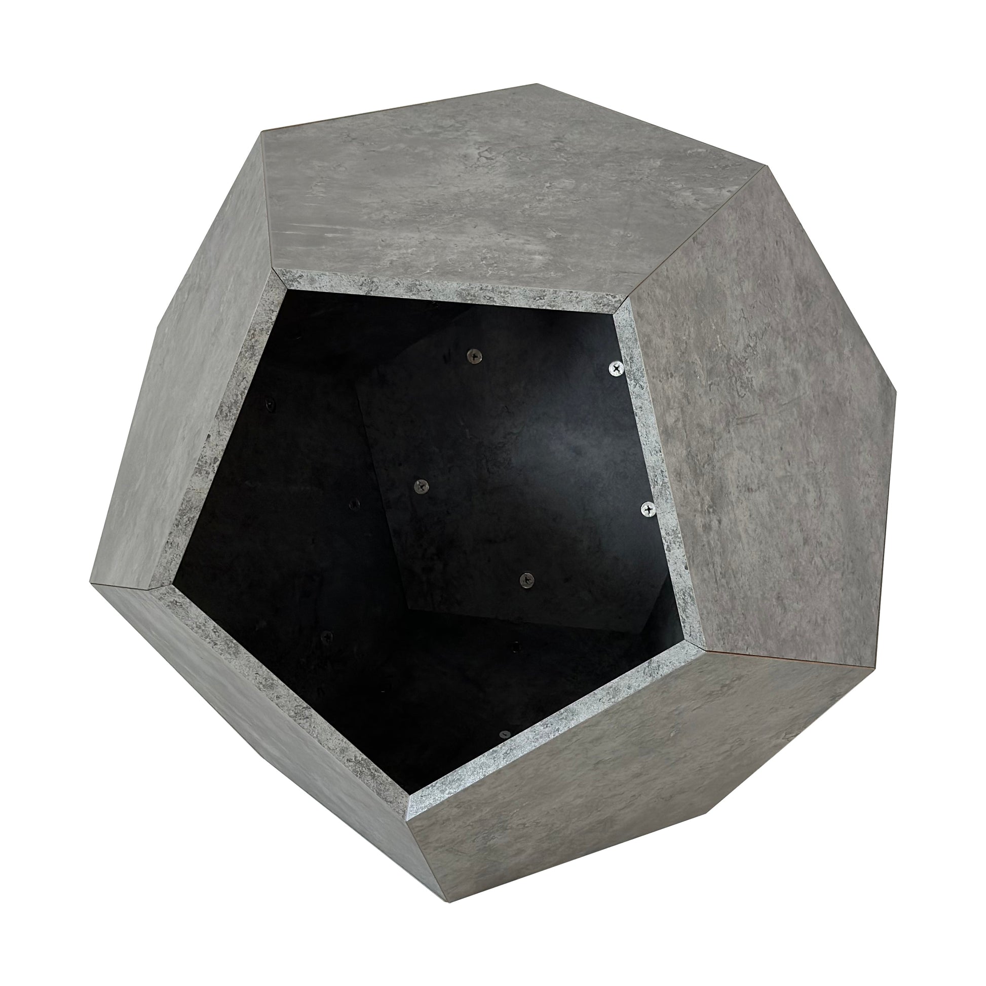 25.98"Modern Pet Furniture Cat Litter Side Table, Sofa Side Table, Planter MDF Multifunctional Furniture, Cement Gray - Korvel