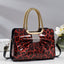 Sac à main chic à imprimé léopard avec embellissements en pierres chaudes