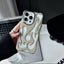 Electroplated hollow flame pattern phone case suitable for iPhone 15 Pro, simple all inclusive, Apple 14 anti drop protective cover - Korvel