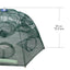 16 Holes Fish Trap Cast Net Cast Folding Fishing Net - Korvel