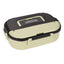Microwaveable portable 304 stainless steel heat preservation rectangular lunch box fresh lunch box - Korvel