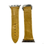 Correa para Apple Watch de Cocodrilo Amarillo Mostaza Natural