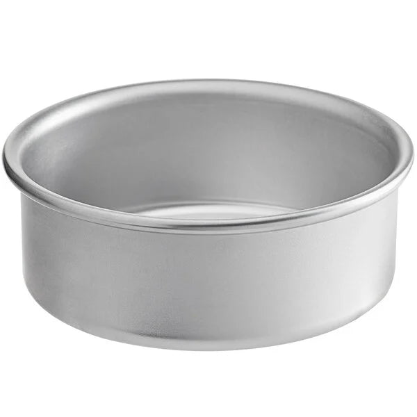 Premium Round Aluminum Cake Pans - 3" High, Multiple Sizes