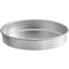 Premium Round Aluminum Cake Pans - 3" High, Multiple Sizes