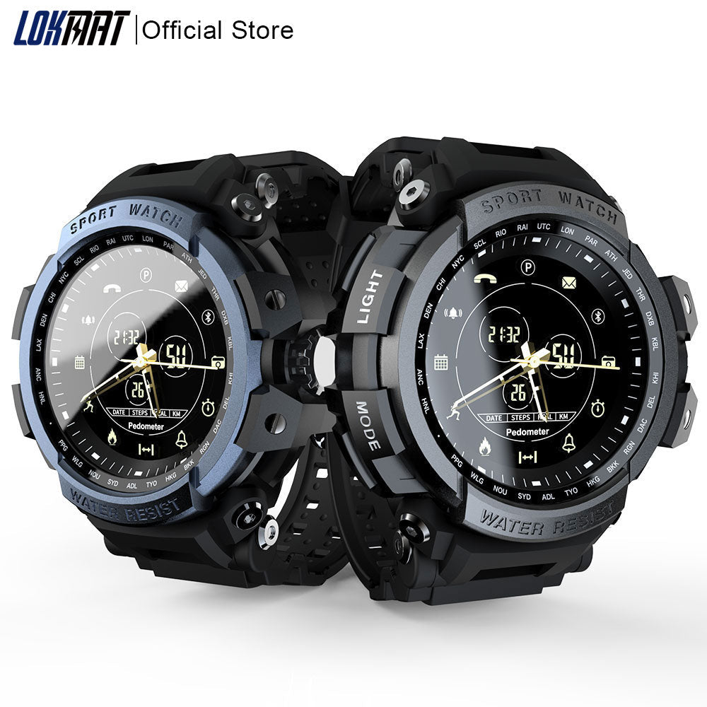 LOKMAT Sport Smart Watch Professional 5ATM Waterproof Bluetooth Call Reminder Digital Men Clock SmartWatch For ios and Android - Korvel