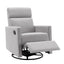 Chaise à bascule rembourrée moderne pour nursery - Gris