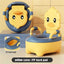 Children's Pot 1-6 Years Old Upgraded Cute Duck Baby Toilet Seat Baby Potty Portable Stool Boys & Girls Safe Trainer Seat WC - Korvel