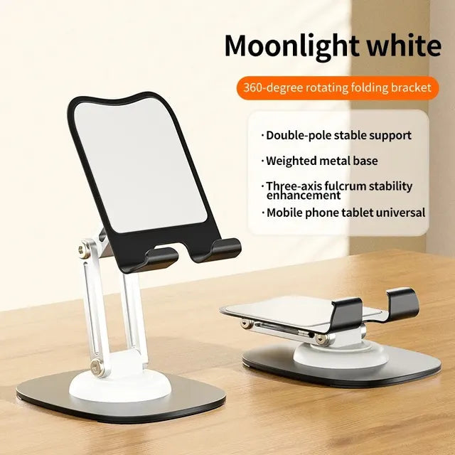 Multi-Function Folding Lift Mobile Phone Stand - 360° Rotating