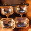 Medieval electroplated real gold full set crystal temperament high cold necklace bracelet set for women - Korvel