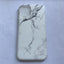 Coque de téléphone en marbre crack mat de luxe pour modèles d'iPhone