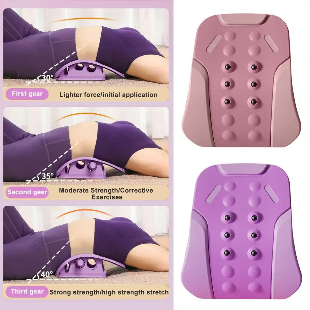 Ergonomic Back Support Device Back Stretcher for Pain Relief Adjustable Back Stretcher 3-level Spine Board for Pain Relief - Korvel