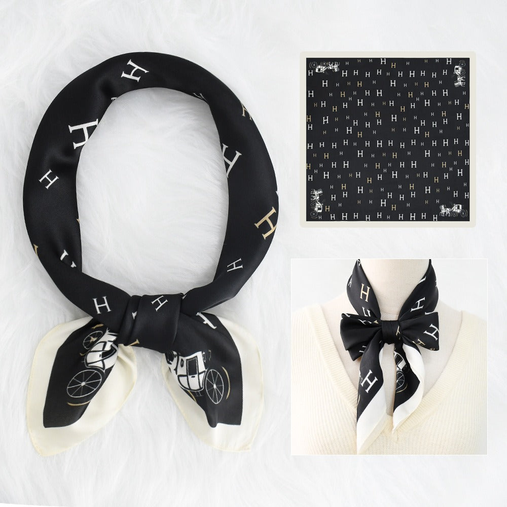 Silk Scarf Women's Sunscreen Beach Imitation Silk Versatile Silk Scarf Neckband - Korvel