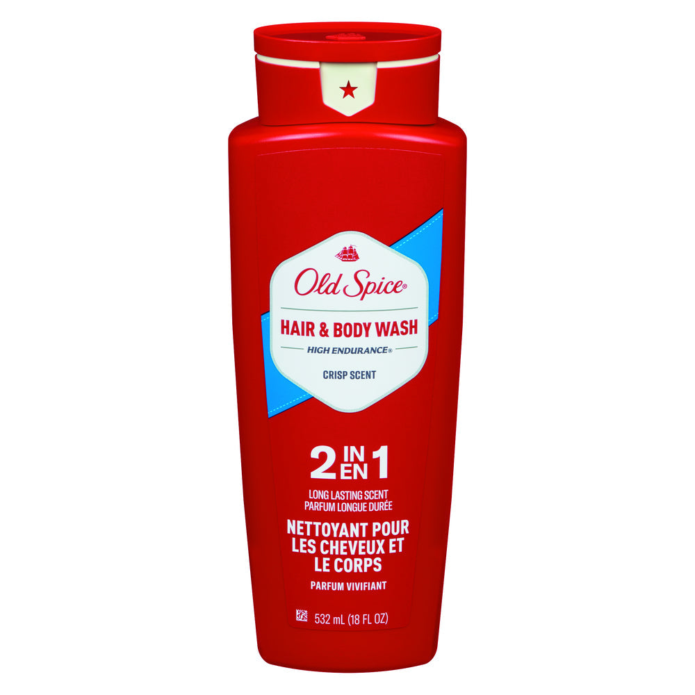 Old Spice High Endurance 2-en-1 Champú y Gel de Ducha - Aroma Fresco