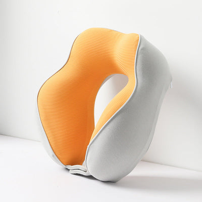 Memory Cotton U-Shaped Travel Pillow - Removable & Washable