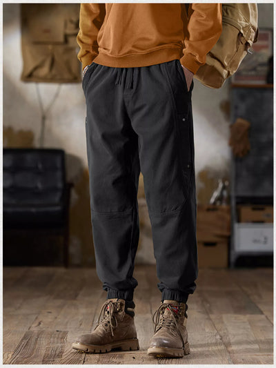 Men's Plus Size Casual Drawstring Cargo Joggers