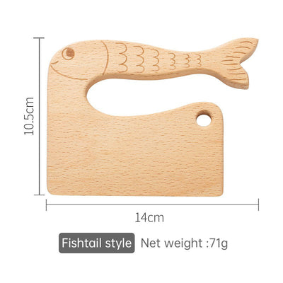 Children's Wooden Knife - Safe and Durable Kitchen Toy