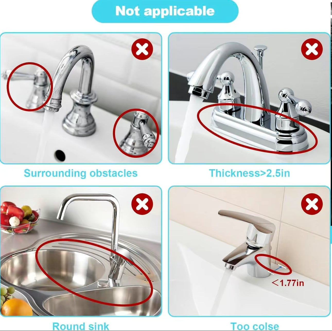 Faucet Guard Mat - Premium Silicone Sink Accessory