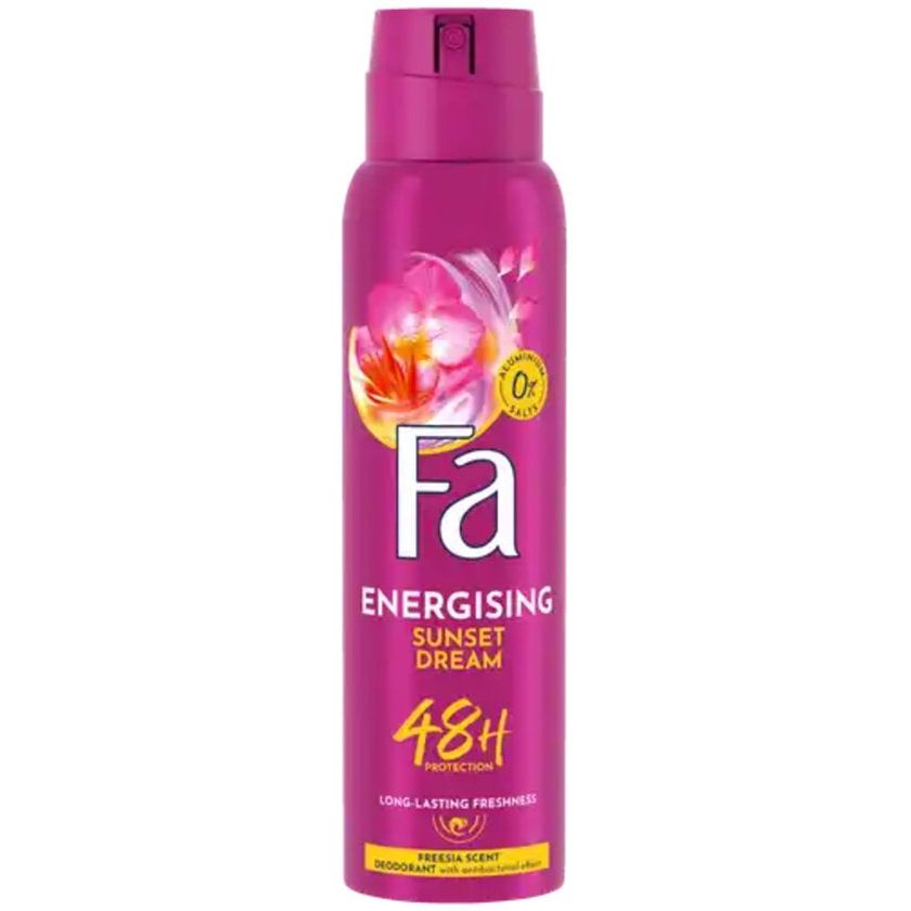 Fa ENERGISING Sunset Dream Deodorant Spray 150ml - 0% Aluminum