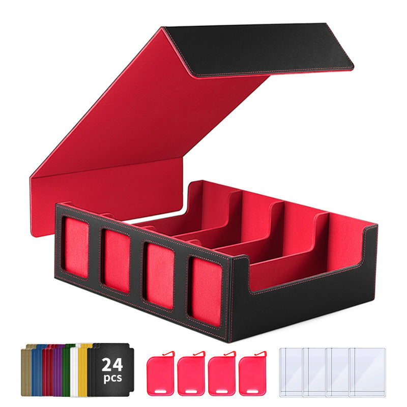 Large-capacity 3000+ Tabletop Game Card Storage Box - Yu-Gi-Oh! & Pokémon Flip-Top Card Case - Korvel